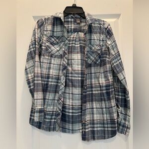 3/$12 Eddie Bauer Blue Flannel